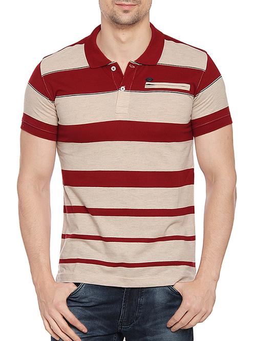 beige cotton t-shirt - 14436695 - Very Small Image - 1
