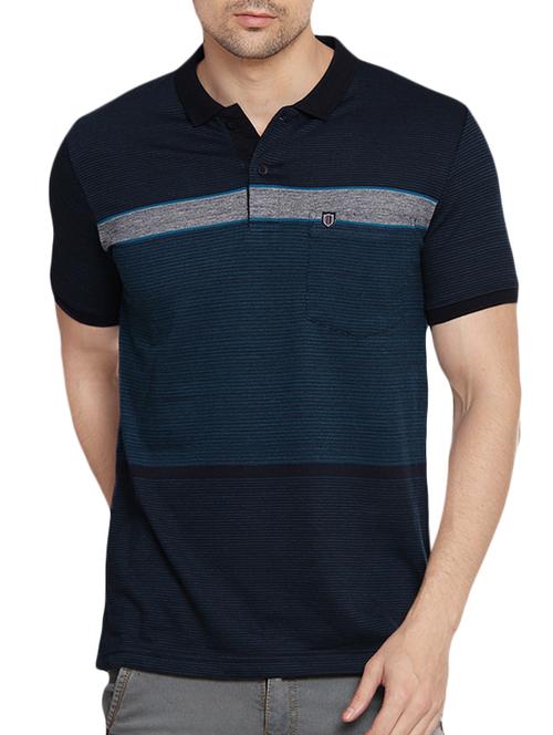 dark blue cotton t-shirt - 14436698 - Very Small Image - 1