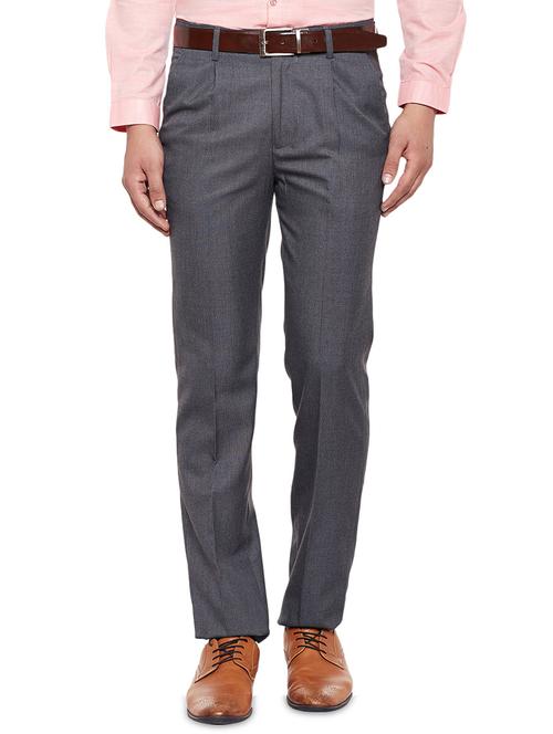 grey polyester formal trouser - 14436804 - Very Small Image - 1