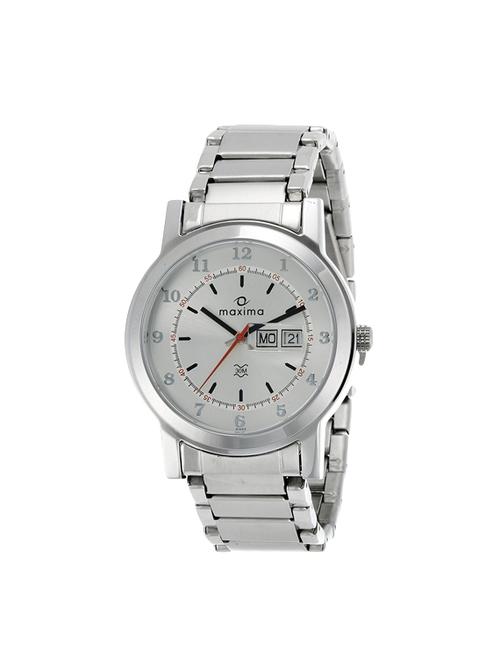 maxima attivo analog silver dial men's watch - 21003cmgi - 14436855 - Very Small Image - 1