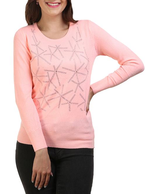 orange woolen casual sweatshirt - 14438017 - Very Small Image - 1