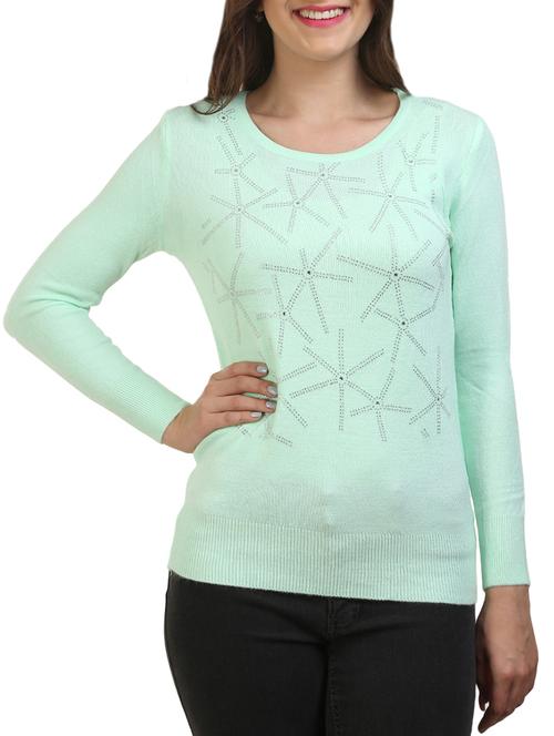 light blue woolen sweatshirt - 14438018 - Very Small Image - 1