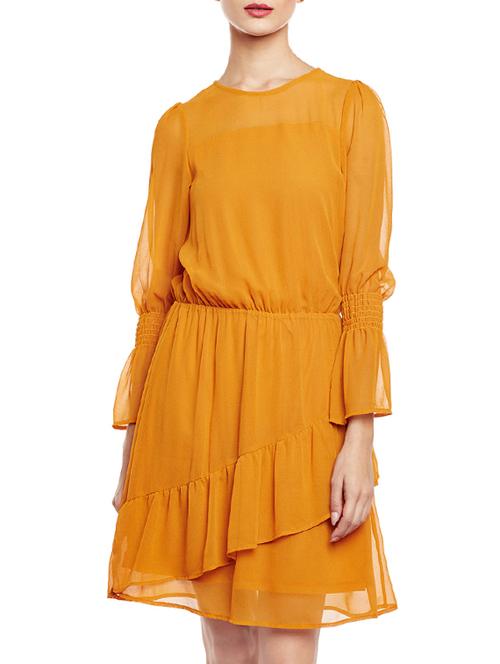yellow blouson dress - 14438370 - Very Small Image - 1