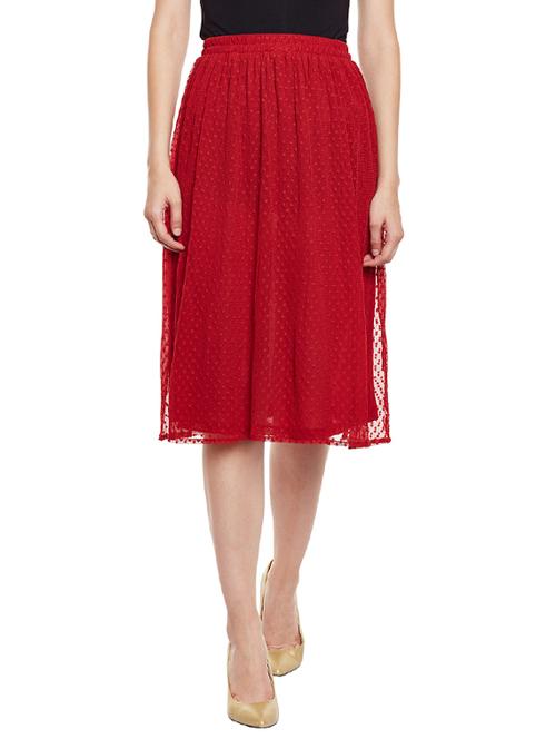 red a-line skirt - 14438477 - Very Small Image - 1