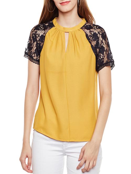 yellow regular top - 14438495 - Very Small Image - 1