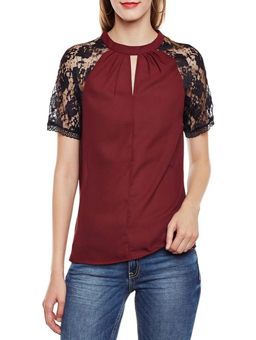 maroon regular top - 14438496 - Very Small Image - 1