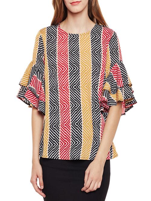 yellow striped top - 14438503 - Very Small Image - 1