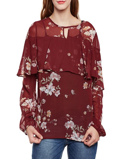 maroon regular top - 14438507 - Very Small Image - 1