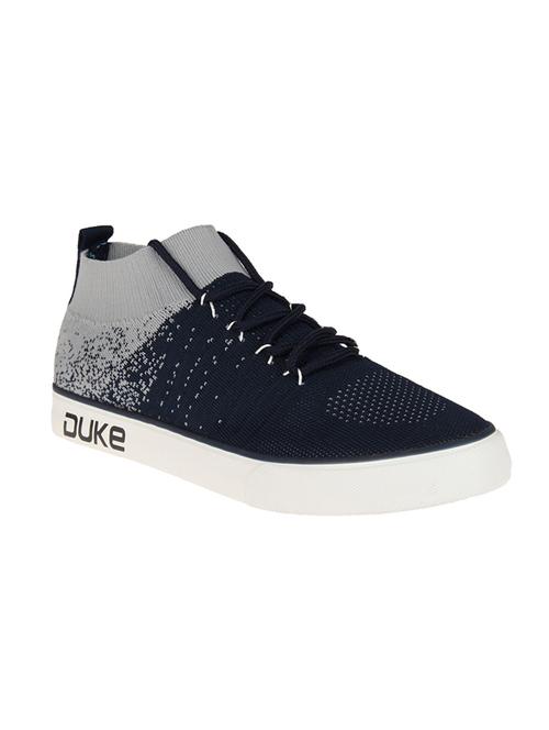 navy & grey lace up sneaker - 14438704 - Very Small Image - 1