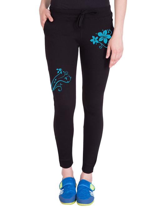 black cotton track pants - 14439048 - Very Small Image - 1