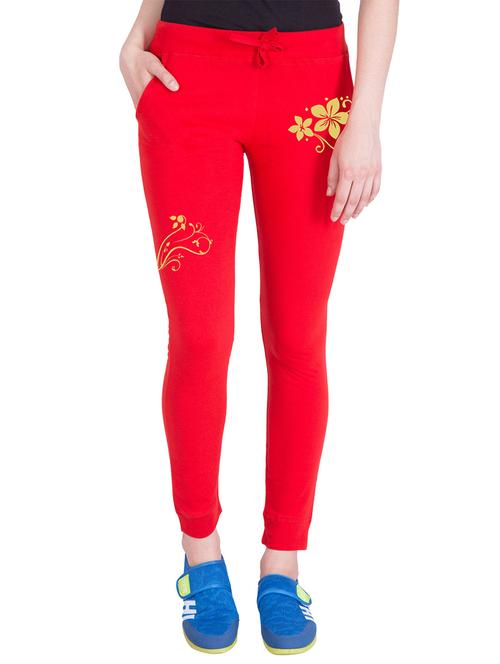 red cotton track pants - 14439082 - Very Small Image - 1