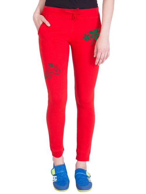 red cotton track pants - 14439083 - Very Small Image - 1