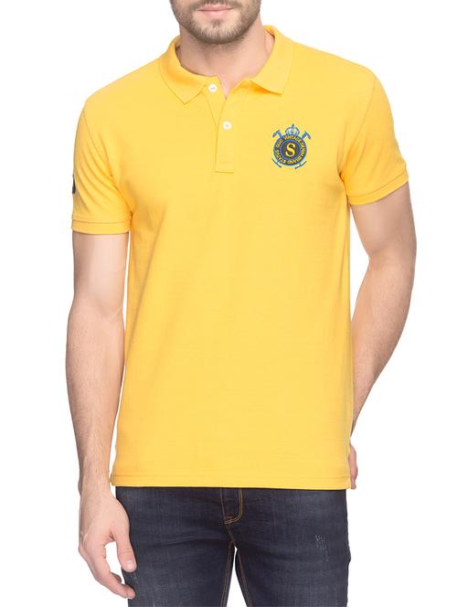 yellow cotton t-shirt - 14439931 - Very Small Image - 1
