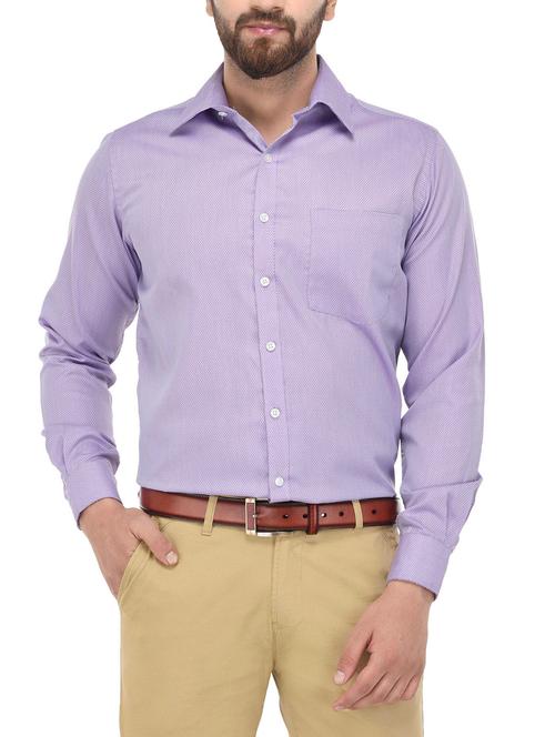 purple cotton formal shirt - 14439980 - Very Small Image - 1