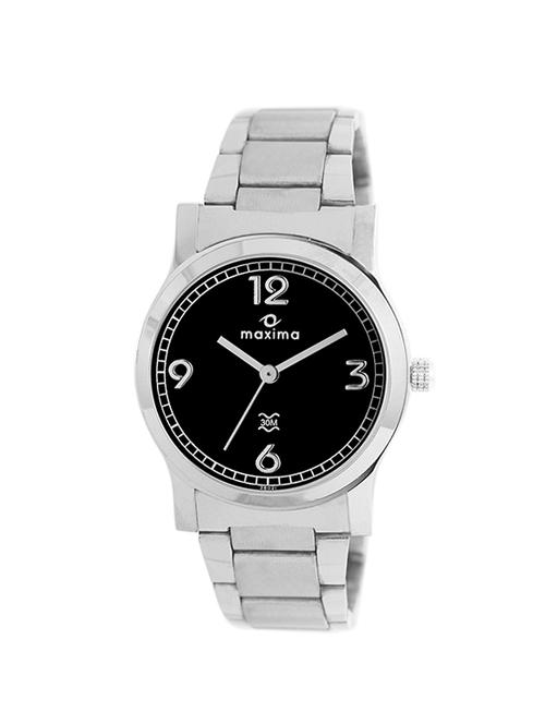 maxima analog silver dial men's watch - 34861cmgi - 14442010 - Very Small Image - 1
