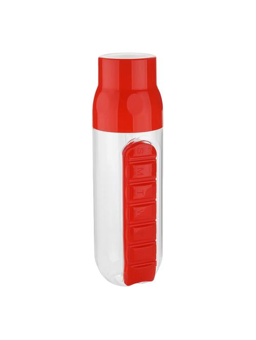 jen pill organizer red, 700 ml water bottle - 14442014 - Very Small Image - 1