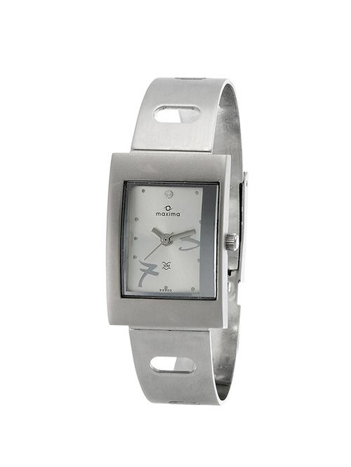 maxima attivo analog silver dial women's watch - 23303cmli - 14442033 - Very Small Image - 1
