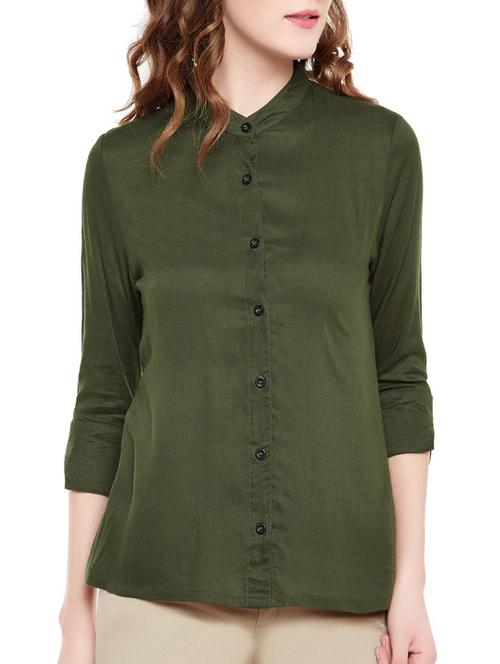 olive green shirt - 14442227 - Very Small Image - 1