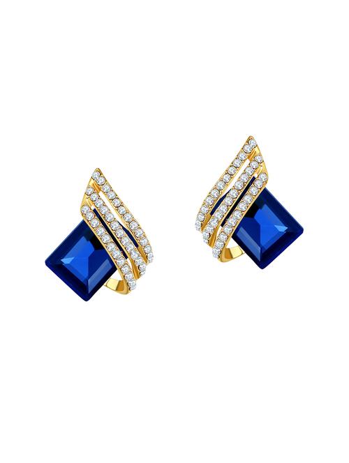 blue copper studs earrings - 14445089 - Very Small Image - 1