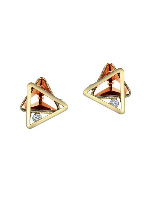 multi colored copper studs earrings - 14445103 - Very Small Image - 1