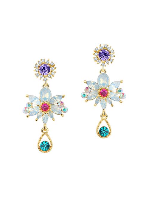 multi colored copper drop earrings - 14445163 - Very Small Image - 1