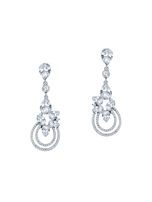 white copper drop earrings - 14445177 - Very Small Image - 1
