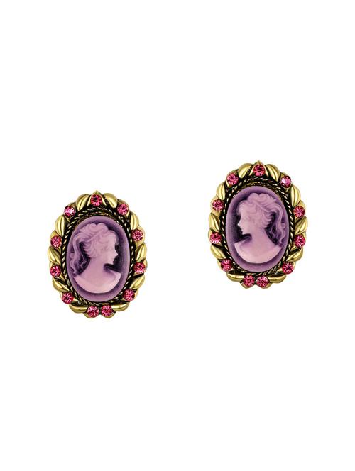 multi colored copper studs earrings - 14445189 - Very Small Image - 1