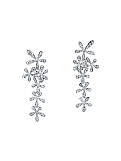white copper drop earrings - 14445215 - Very Small Image - 1