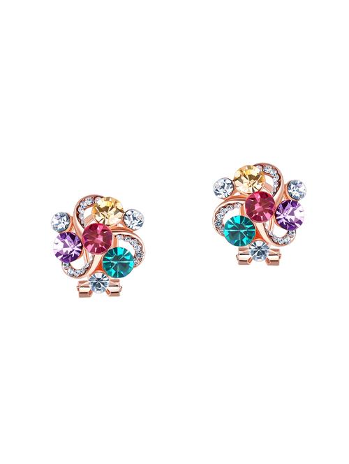 multi colored copper studs earrings - 14445257 - Very Small Image - 1