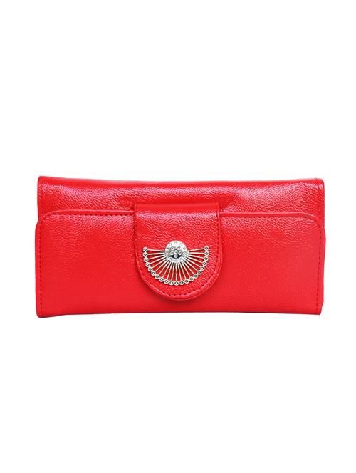 red leatherette regular clutch - 14445413 - Very Small Image - 1