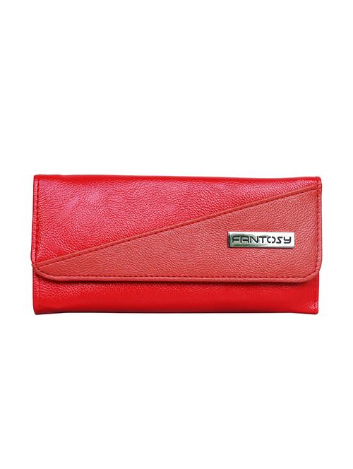red leatherette regular clutch - 14445417 - Very Small Image - 1