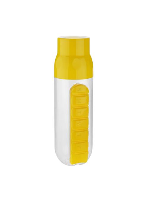 jen pill organizer yellow, 700 ml water bottle - 14445520 - Very Small Image - 1