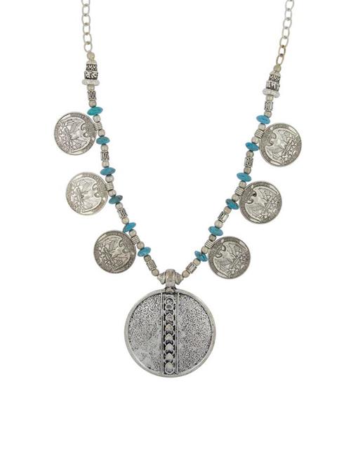 silver brass necklace - 14445897 - Very Small Image - 1