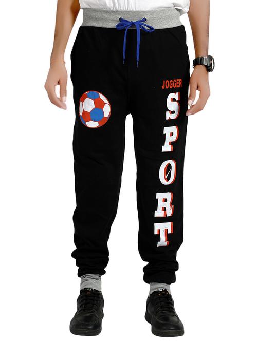 black cotton full length jogger - 14448815 - Very Small Image - 1