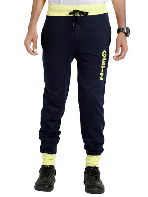 dark blue cotton full length jogger - 14448823 - Very Small Image - 1