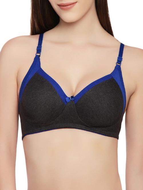 contrast bow patch t-shirt bra - 14449608 - Very Small Image - 1