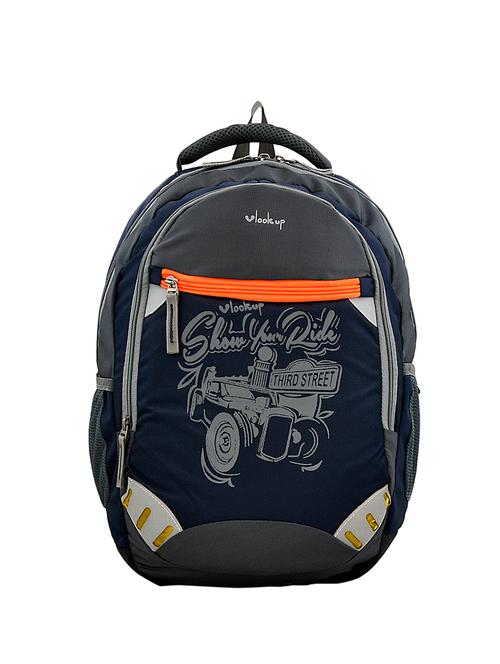 blue polyester backpack - 14449747 - Very Small Image - 1