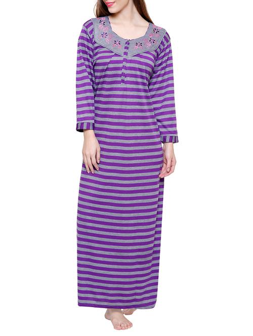 purple woolen gowns - 14450028 - Very Small Image - 1