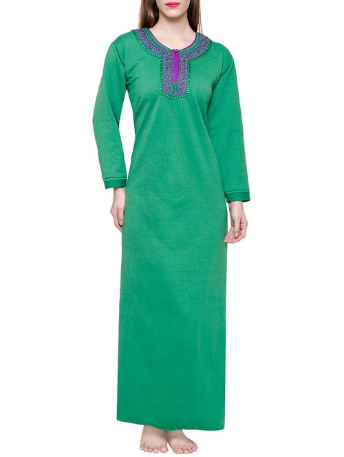 green woolen gown - 14450033 - Very Small Image - 1