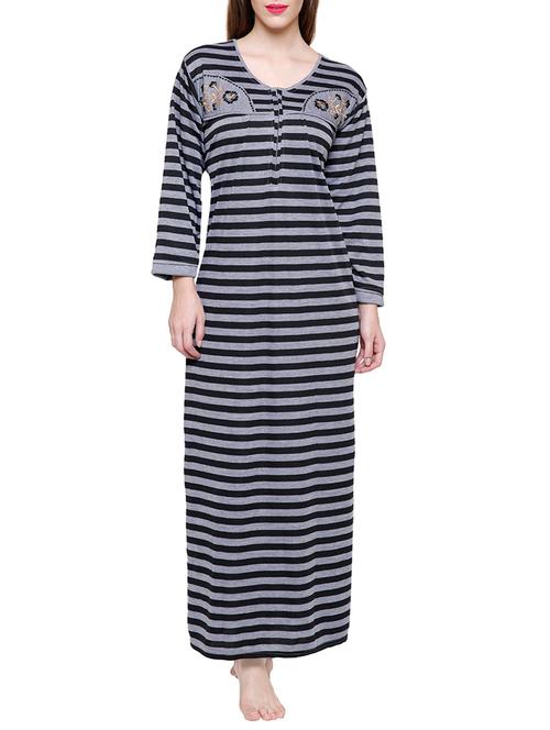 multi colored woolen gown - 14450036 - Very Small Image - 1