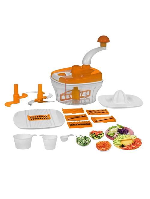 jen jony 10in1 orange multi-functional food processor - 14450080 - Very Small Image - 1