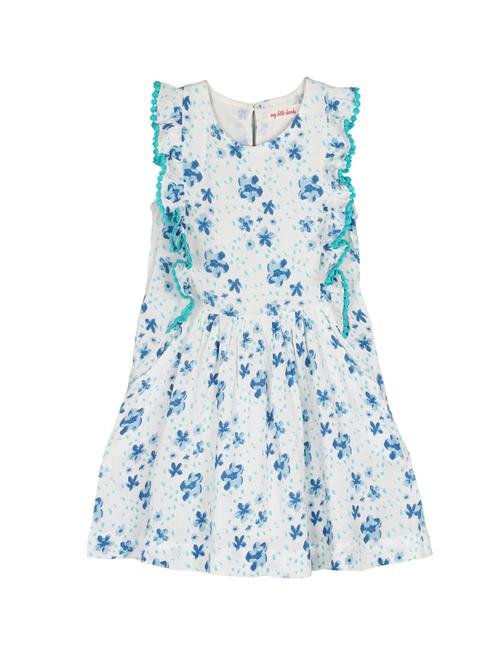 white cotton frock - 14450120 - Very Small Image - 1
