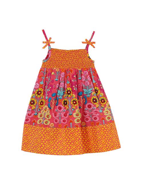 orange cotton frock - 14450235 - Very Small Image - 1