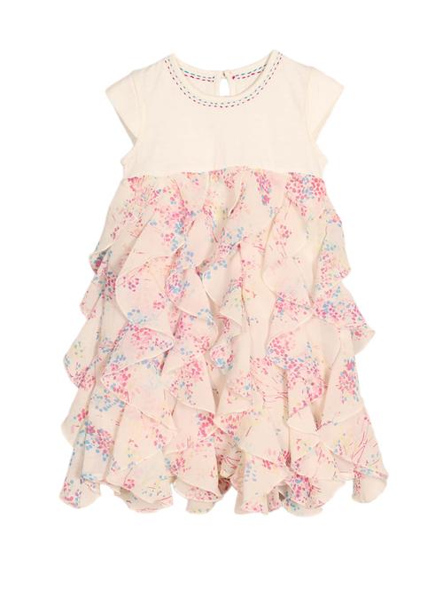pink polyester frock - 14450255 - Very Small Image - 1