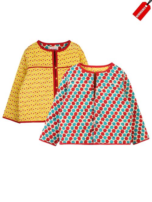 red cotton quilted reversible jacket - 14450265 - Very Small Image - 1