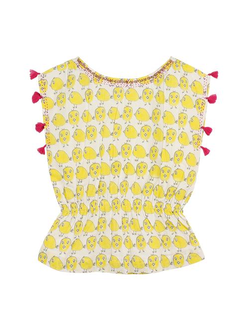 yellow cotton top - 14450281 - Very Small Image - 1