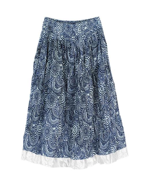 blue cotton maxi skirt - 14450298 - Very Small Image - 1