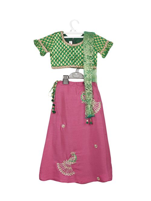 pink embroidered lehnga choli - 14451213 - Very Small Image - 1