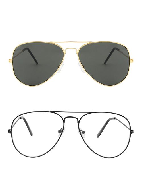 zyaden full rim aviator sunglasses set of 2 - 14452270 - Very Small Image - 1