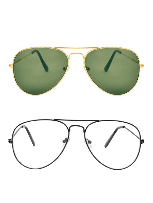 zyaden full rim aviator sunglasses set of 2 - 14452271 - Very Small Image - 1